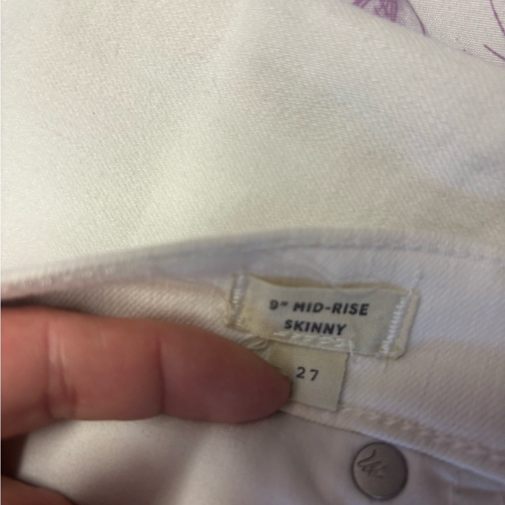 🍄Madewell White High-Rise Button-Fly Jeans - Picture 3 of 3